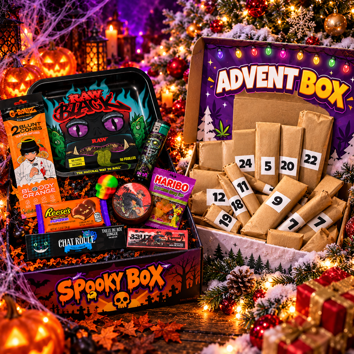 Bundle Calendrier de l’Avent Fumeur 2026 + Spooky Box Halloween 🎃🎄