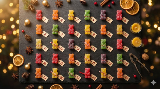Calendrier Avent edibles THC Noël 24 jours SmokeBoxShop