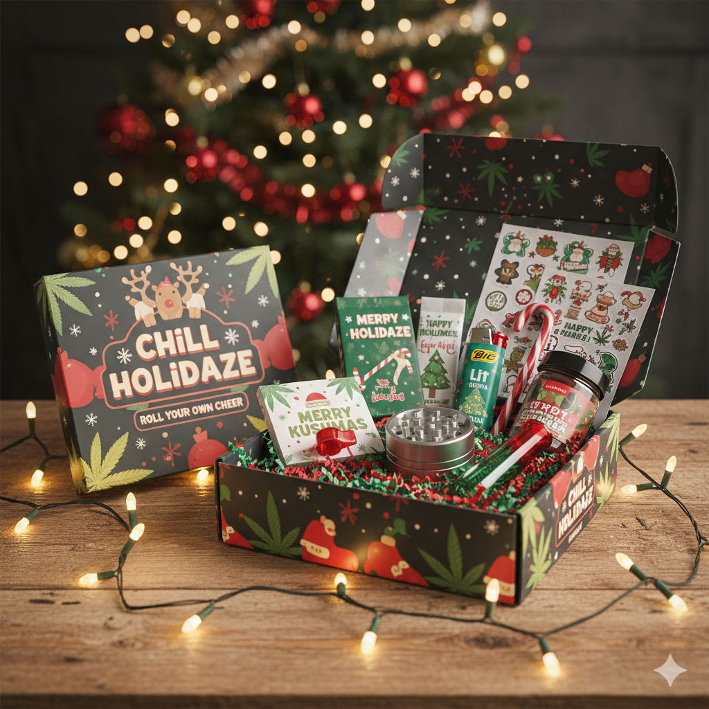 Coffret cadeau XMAS BOX Chill pour fumeurs – Édition Noël