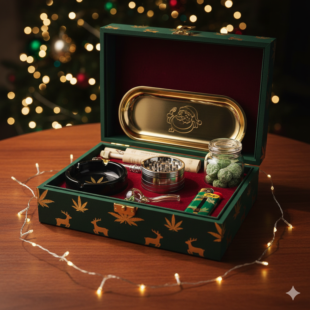 Coffret cadeau XMAS BOX Premium pour fumeurs – Édition Noël