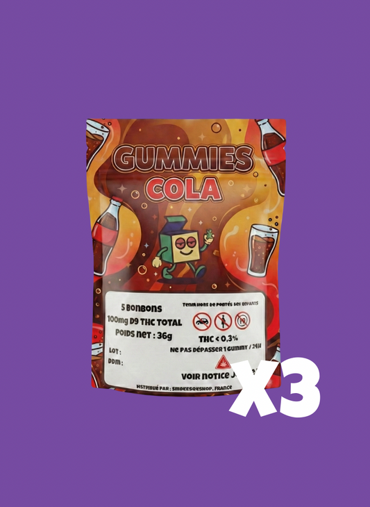 Lot Économique x3 - Gummies Delta-9 THC 20mg Cola - SmokeBoxShop