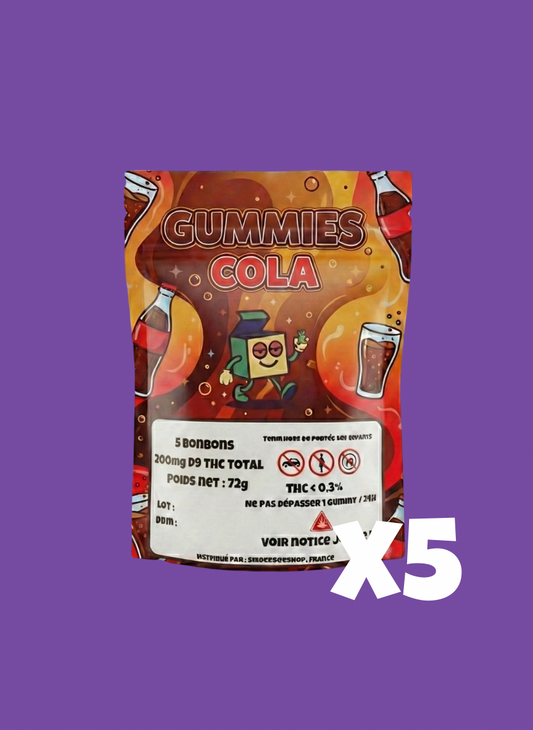Lot Économique x5 - Gummies Delta-9 THC 40mg Cola - SmokeBoxShop