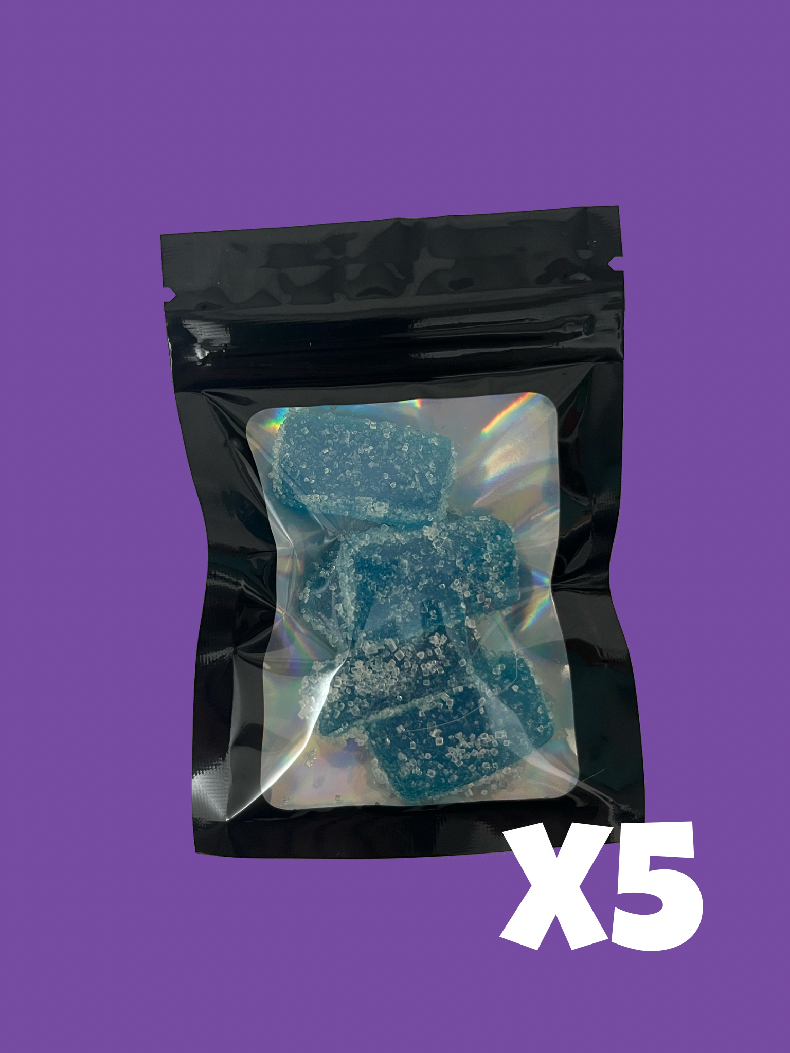 Lot Max x5 - Meilleurs Gummies D9 THC 10mg Myrtille - Économie