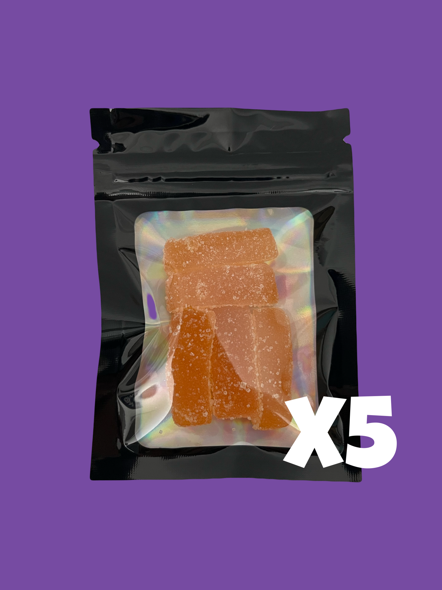 Lot Max x5 - Meilleurs Gummies D9 THC 10mg Orange - Économie