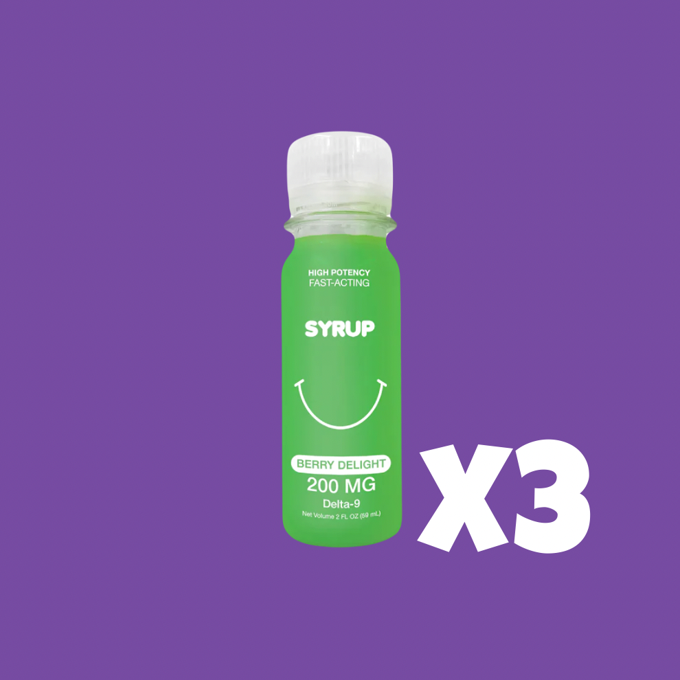 Lot x3 de sirops THC saveur Berry Delight – SmokeboxShop