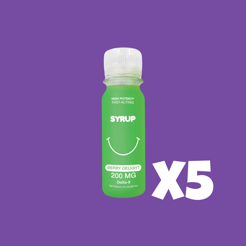Lot x5 de sirops THC saveur Berry Delight – SmokeboxShop