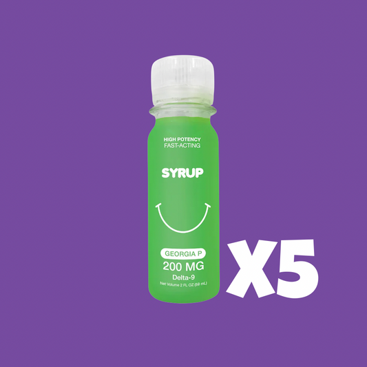 Lot x5 de sirops THC saveur Georgia Pie – SmokeboxShop