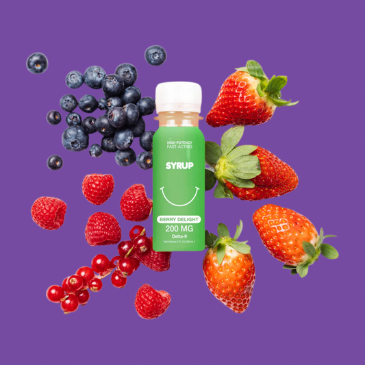 Sirop THC 200mg Berry Delight Puffy Sweet Life – Sirop au THC aux fruits des bois, effet rapide et relaxant 🍓🫐