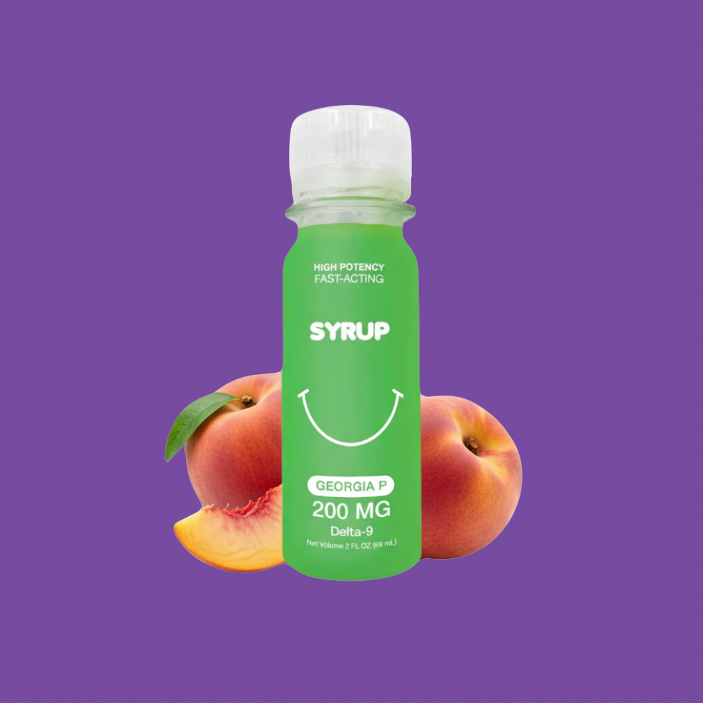 Sirop THC 200mg Georgia Peach Puffy Sweet Life – Sirop au THC à la pêche, effet rapide et relaxant 🍑